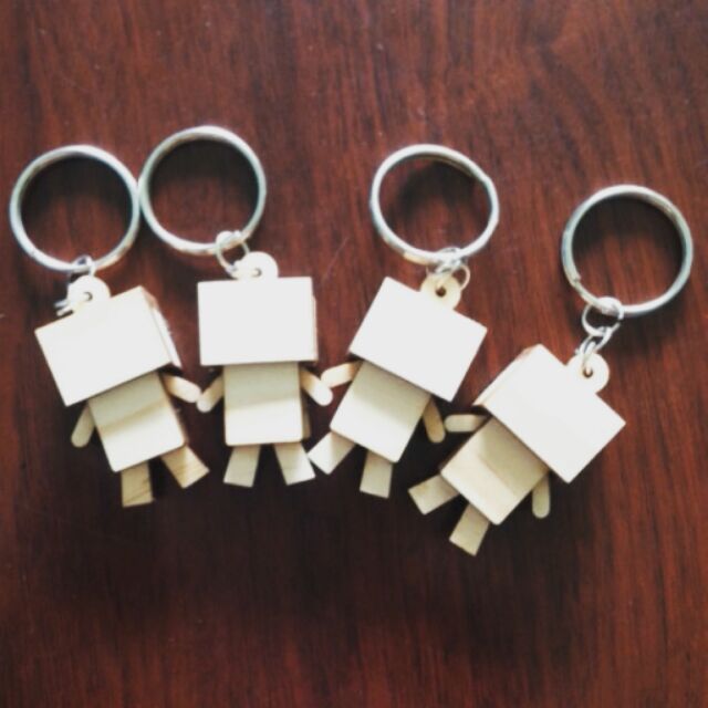 Móc khoá Danbo Gỗ