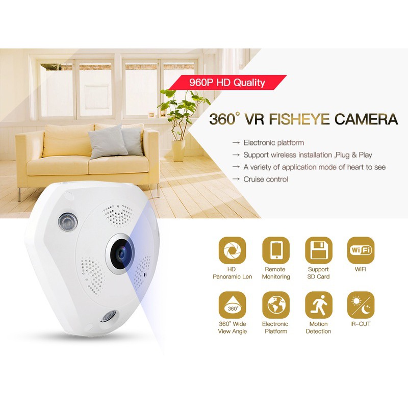 (Tặng thẻ nhớ YOOSEE 32 GB chuẩn CTY)Camera wifi yoosee siêu nhỏ gọn xem HD-360 độ sắc nét,ghi âm,lưu trữ video