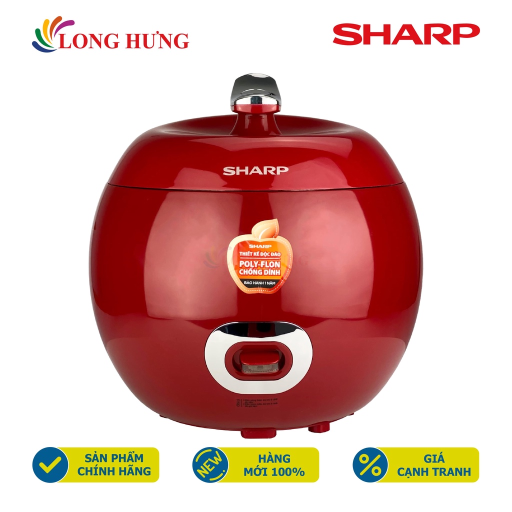 Nồi cơm điện nắp gài Sharp 0.72 lít KS-A08V - Hàng chính hãng