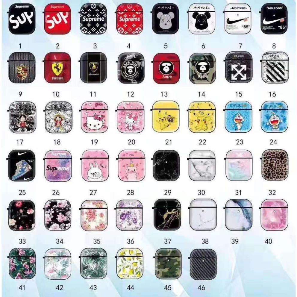 Vỏ bao airpod - Case airpod IMD Sup - Kaws- Ferrari - One piece ( tặng kèm móc) 1 2 2