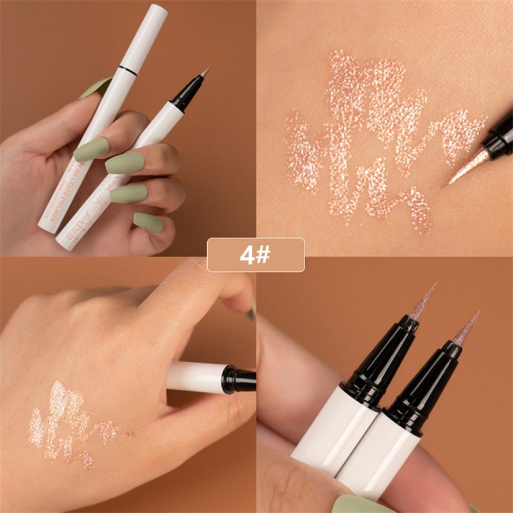 Bút Kẻ Mắt Trang Điểm Bắt Sáng Lâu Trôi Không Thấm Nước Màu Ánh Ngọc Độ Bóng Cao G9X8