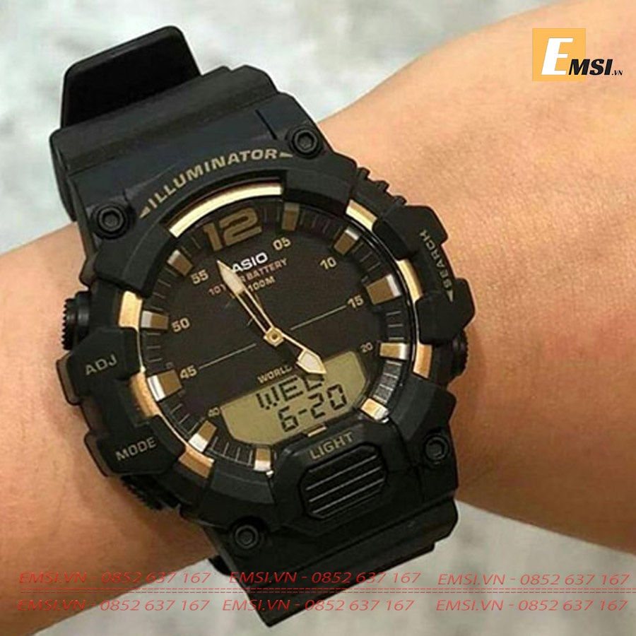 Đồng Hồ Nam Casio HDC-700-9AVDF - Điện Tử - Kính Nhựa - Size Mặt 48.7mm EMSI.VN