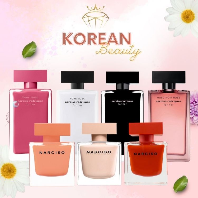 Nước Hoa Narciso Ambree, Narciso Noir Rose 10ML, Nước Hoa Nữ hương hoa cỏ