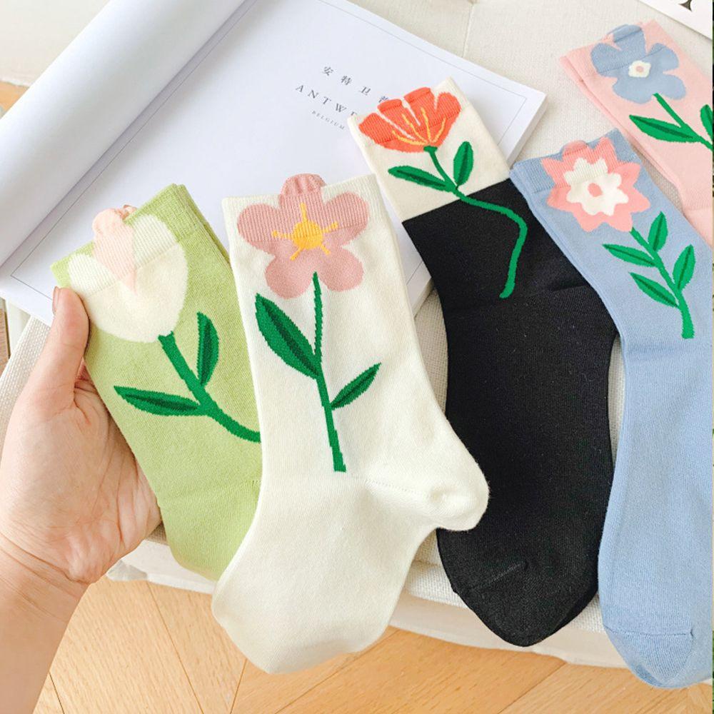 Đôi Vớ HọA TiếT Hoa Tulip ThờI Trang SàNh ĐiệU Cho Nữ
