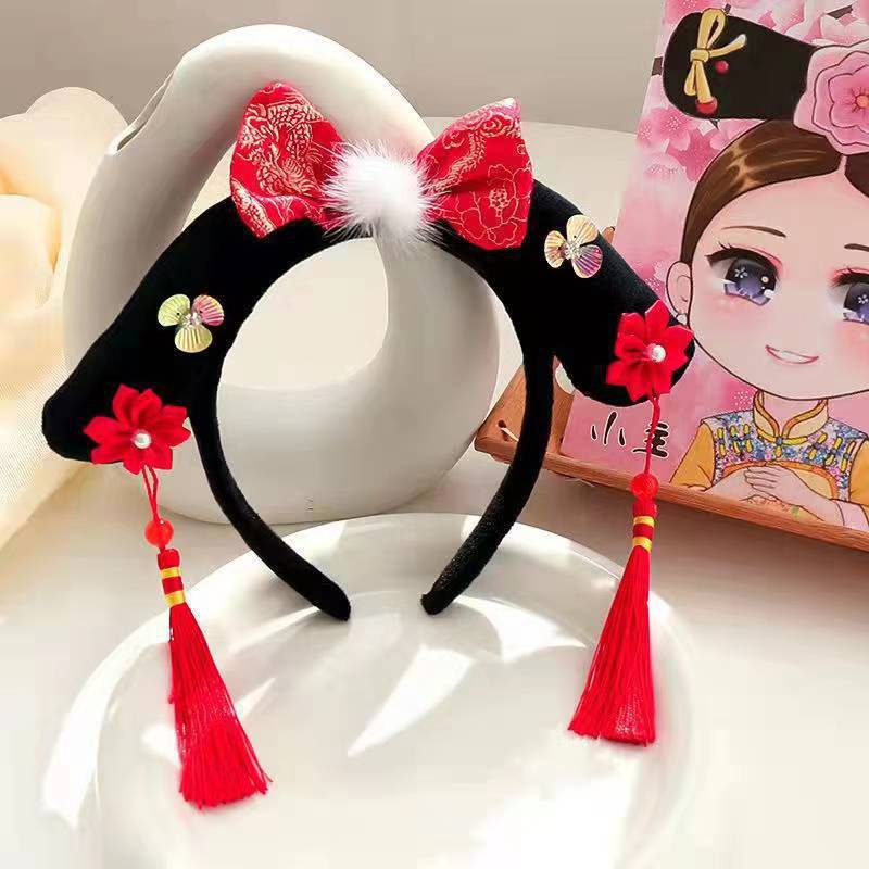 Bờm tóc cài tóc quý phi, hoàn châu cách cách phong cách Trung Hoa độc đáo