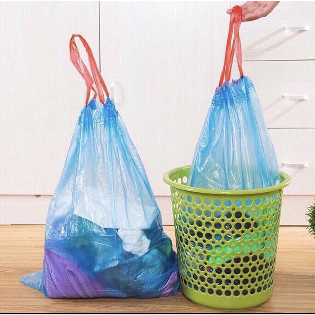 Túi rác tự phân hủy có dây rút , tiện lợi , dễ dùng , an toàn cho môi trường
