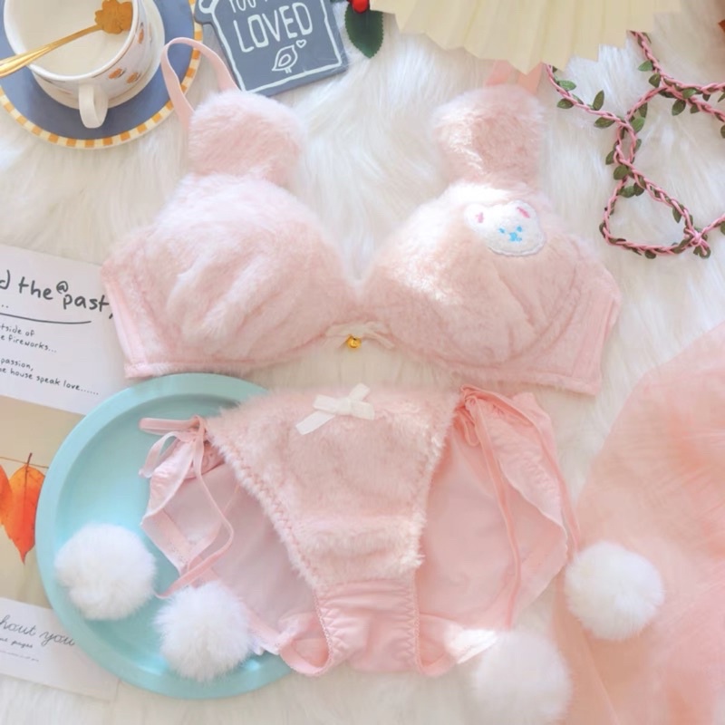 Bộ đồ lót bông thêu hình đáng yêu