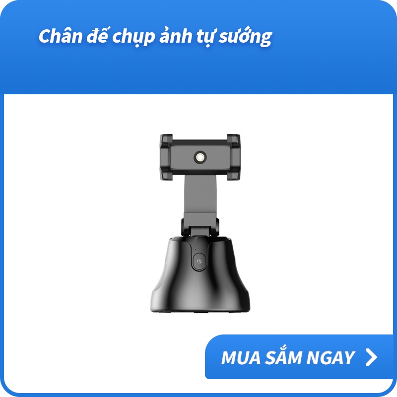 Giá đỡ chụp ảnh selfie thông minh cho điện thoại xoay 360 tự động nhận điện vật thể khuôn mặt hỗ trợ ghi hình