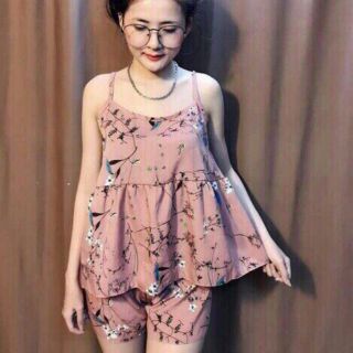 Bộ ngủ lụa , sét bộ 2 dây❤️bộ đùi mặc