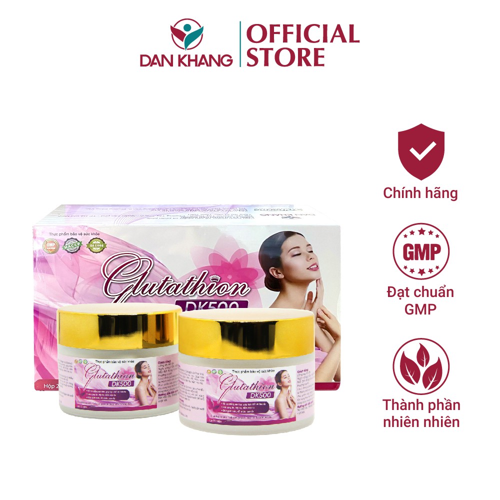 Viên Uống Ngăn Ngừa Lão Hóa, Giúp Sáng Da Và Làm Đẹp Da Glutathion DK500 Dân Khang Hộp 500gram