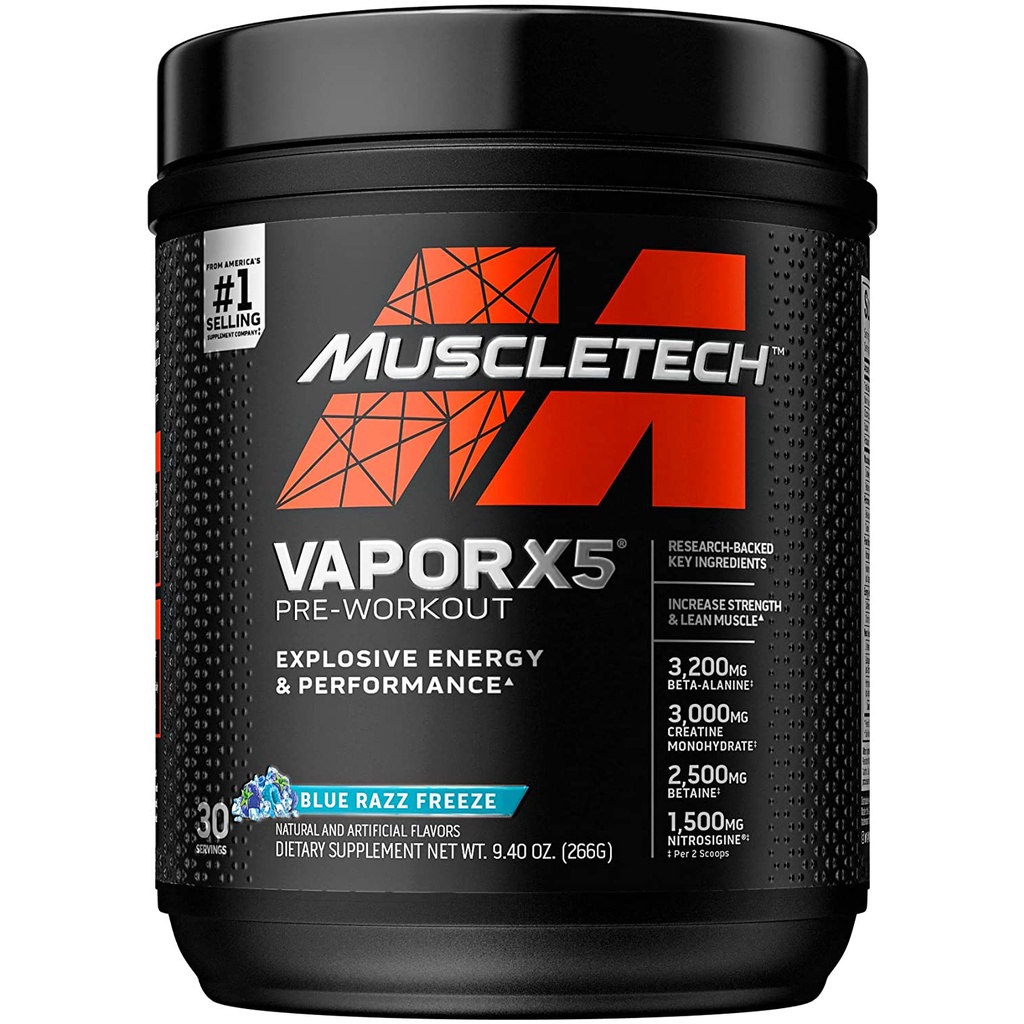VAPOR X5 | Muscletech Vapor X5 Next Gen | Pre Workout Tăng Sức Mạnh Trước Tập |  - Chính Hãng - The Shape