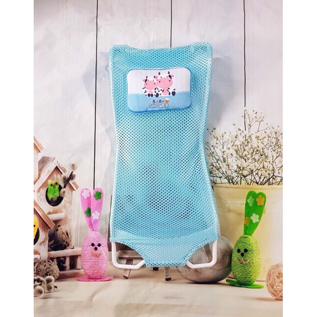 Giường Lưới Tắm Cho Bé Kèm Gối Cao Cấp - Sơ sinh - Sỉ