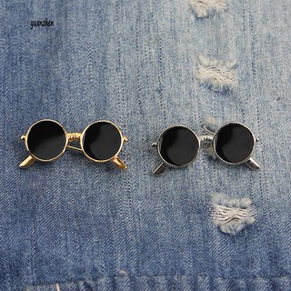 Ghim Cài Áo Hình Mắt Kính Gọng Tròn Thời Trang Cao Cấp Cho Nam