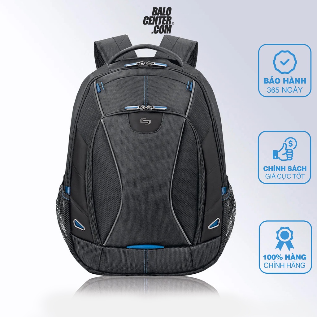Balo thời trang, balo laptop Solo Active 17.3&quot; màu Đen (TCC703) thiết kế trẻ trung BALOCENTER