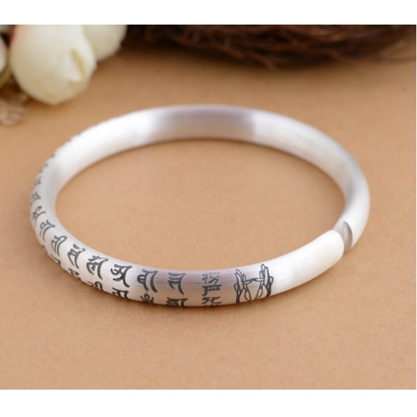 VÒNG TAY BẠC KHẮC THẦN CHÚ LĂNG NGHIÊM