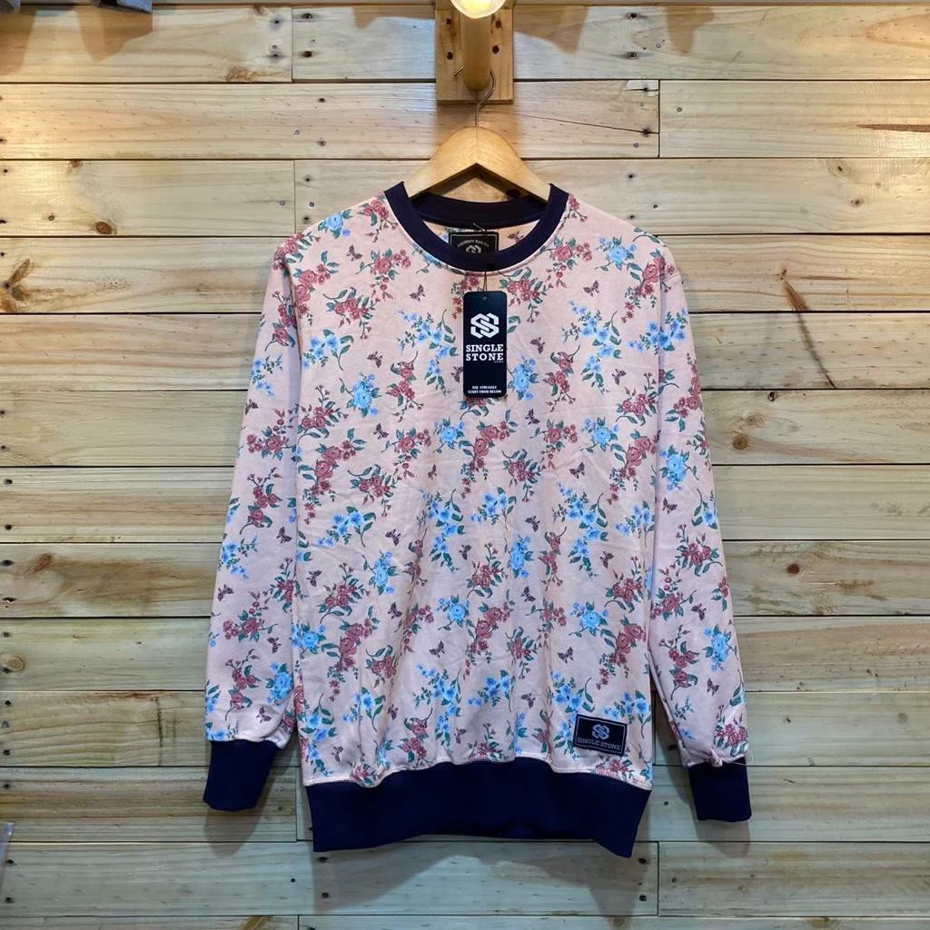 Áo SWEATER nam nữ CREWNECK DISTRO SINGLE STONE - SWEATER MOTIF CREWNECK chính hãng | BigBuy360 - bigbuy360.vn