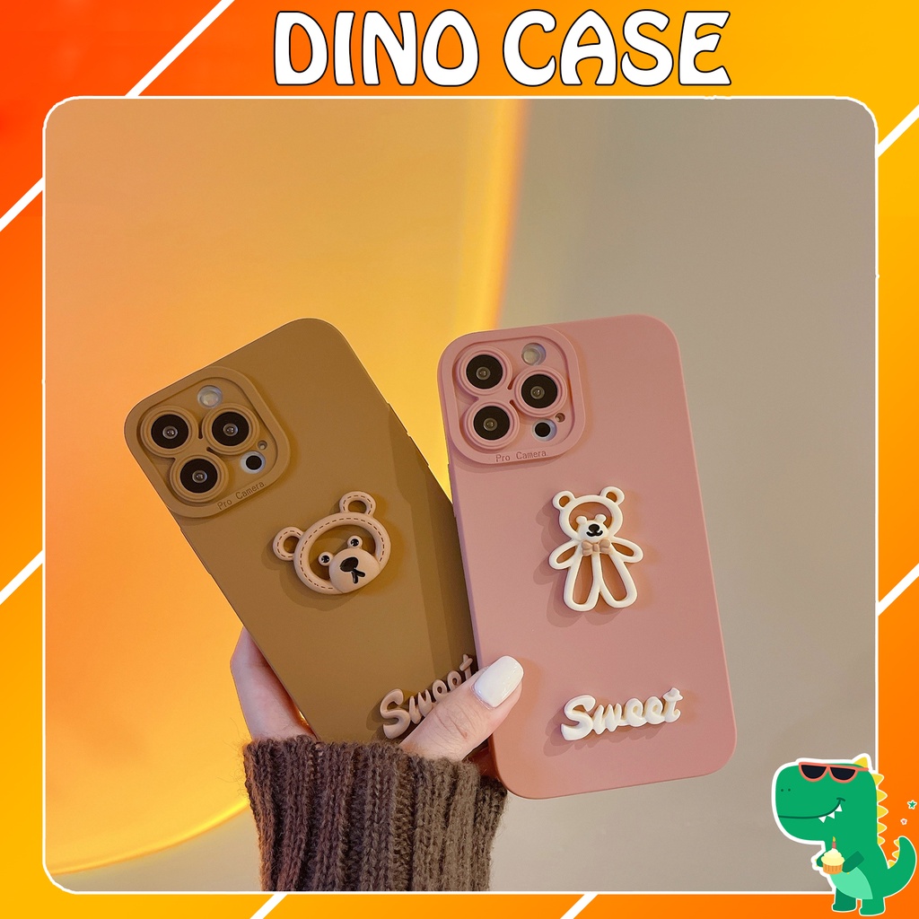 Ốp lưng iphone cạnh vuông bảo vệ camera Brown 7plus x xsmax 11 11promax 12 12pro 12promax 13 13pro 13promax DT13 | BigBuy360 - bigbuy360.vn
