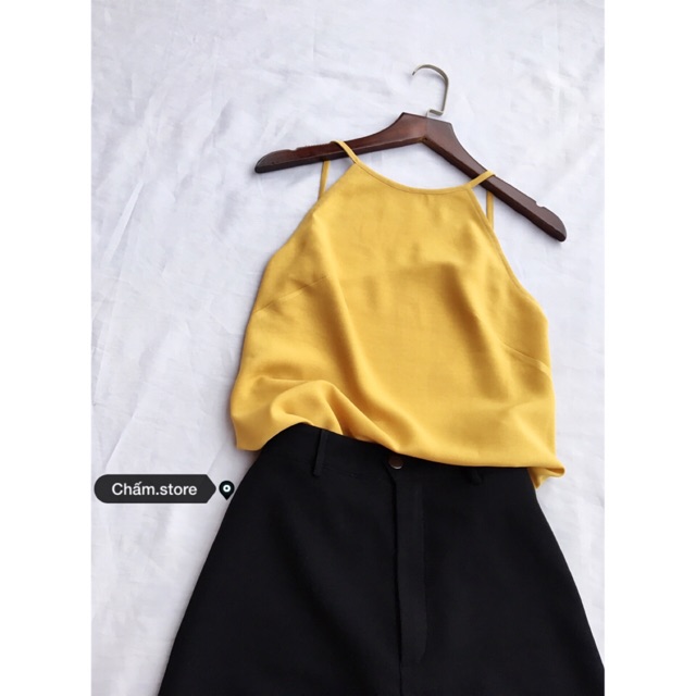 SẴN - Áo hai mặt 2IN1 cổ yếm+hai dây-halterneck+camisole (designedbyChấm)