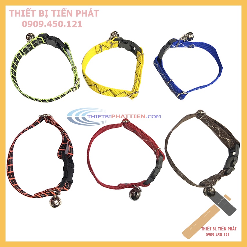 Vòng Cổ Cho Chó Mèo Tích Hợp Chuông Cho Chó Nhỏ Loại Dày