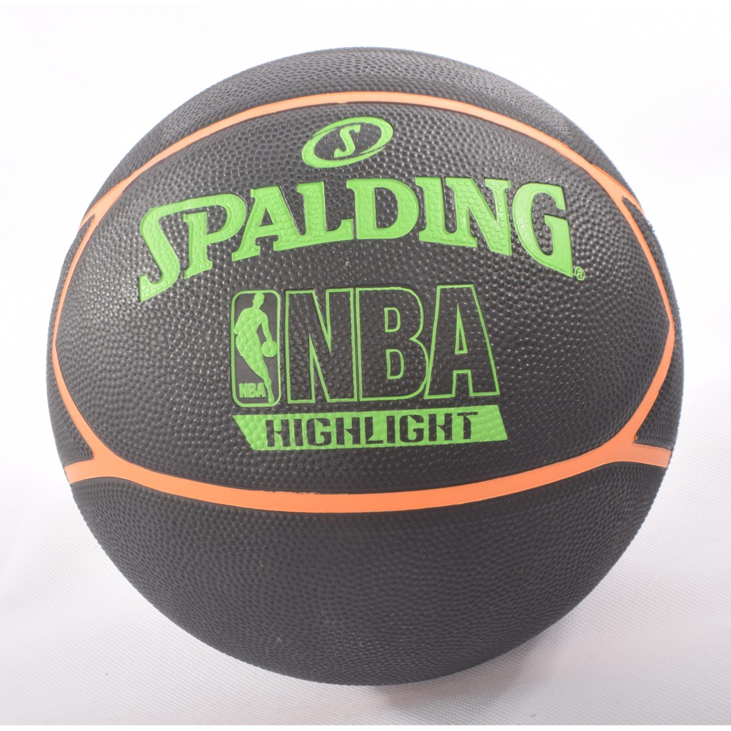 Bóng rổ Spalding NBA Neon Highlight Series Outdoor Size 7 + Tặng bộ kim bơm bóng và lưới đựng bóng