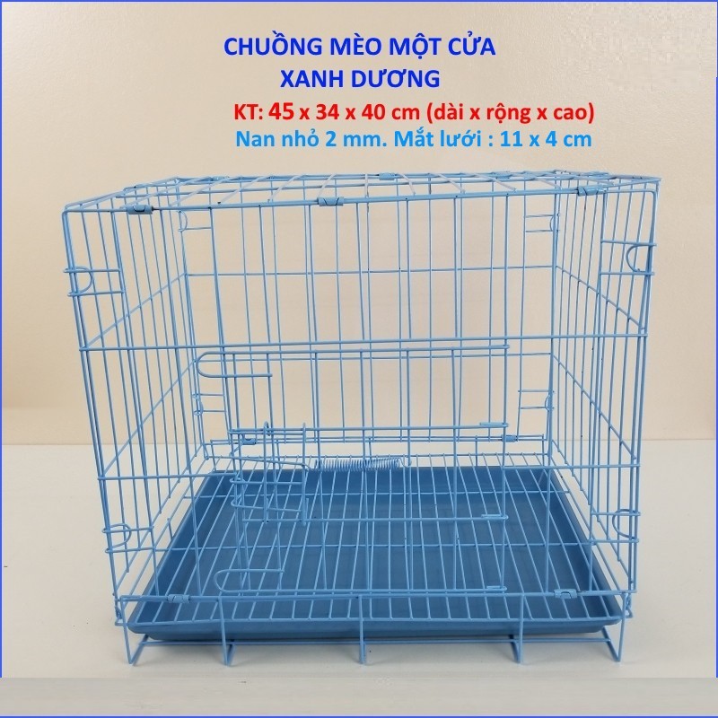 HN- Chuồng chó mèo dạng Lồng cho thú cưng gấp gọn sơn tĩnh điện dùng để làm chuồng nuôi chó mèo sd35 sd45 sd50