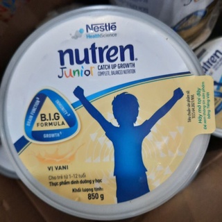 (date mới)Sữa bột Nutren Junior 800g( đặc chế cho bé chậm tăng cân )
