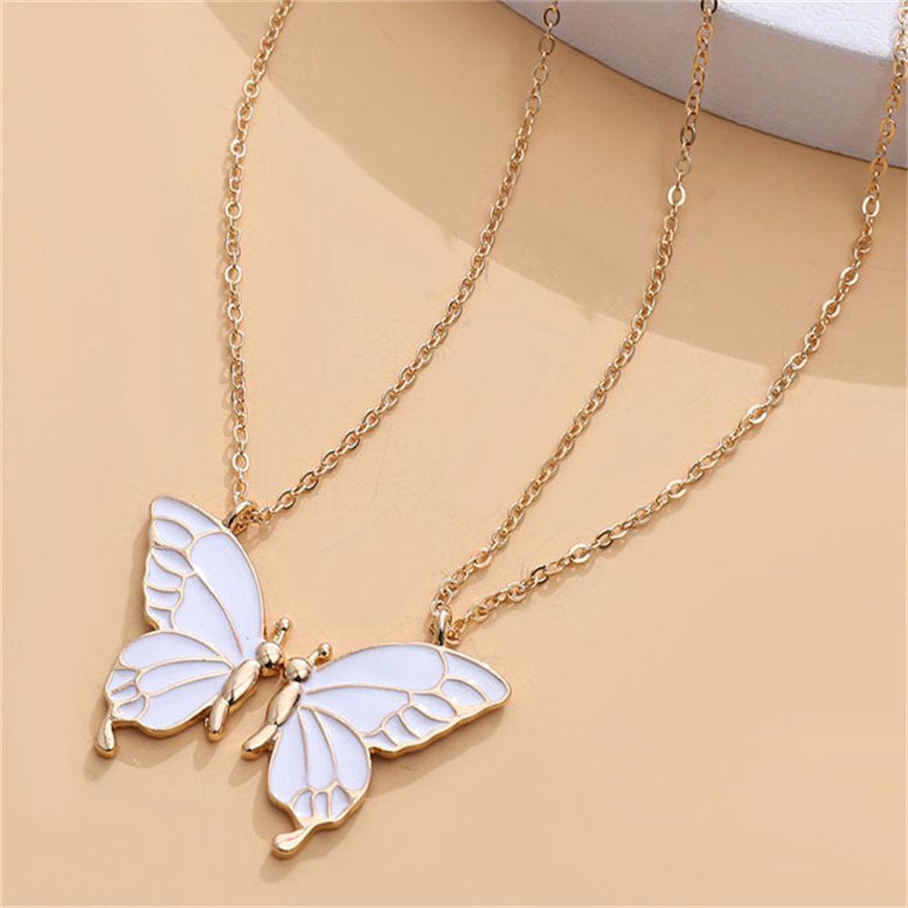 Set 2 Dây Chuyền Tình Bạn Mặt Ghép Hình Trái Tim Tình Bạn Khoảng Cách Dài Kiểu Dáng Mới Cho Nữ