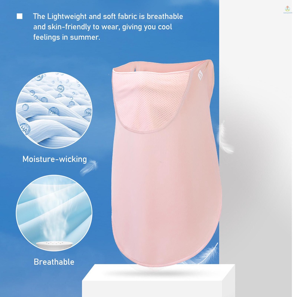 Khẩu trang che mặt và cổ chống tia uv thoáng khí phong cách thể thao cho nữ