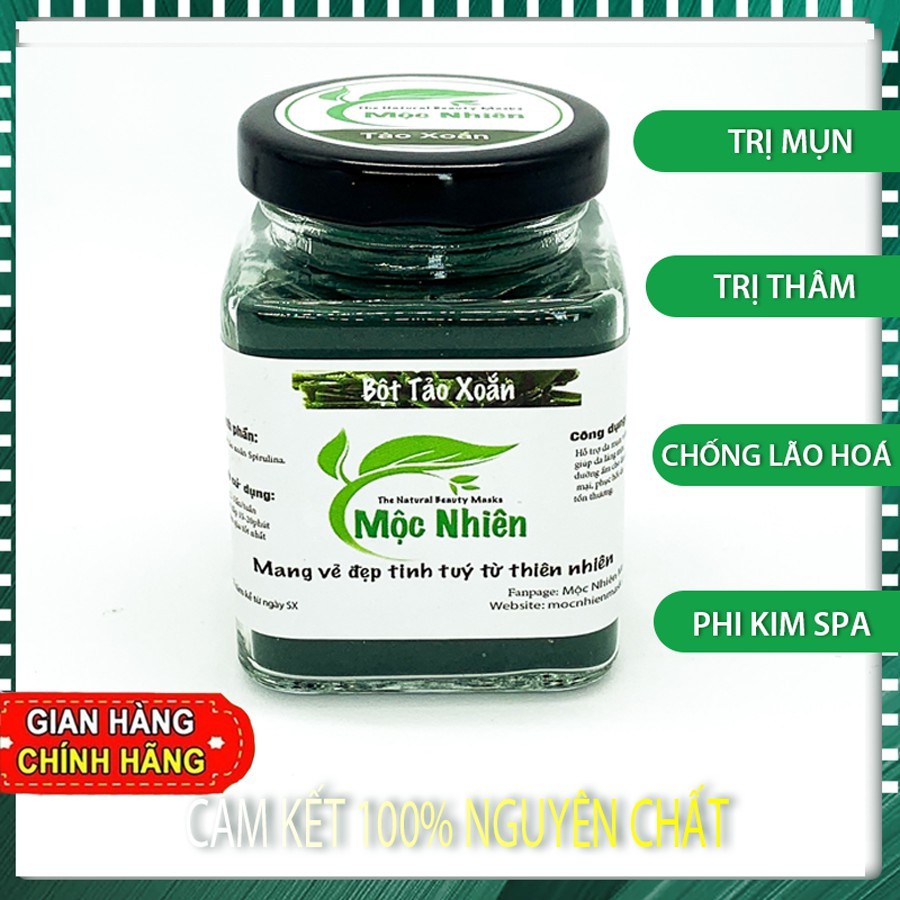 100g Bột tảo xoắn Nhật Bản SPIRULINA-Giảm mụn thâm,lão hoá hiệu quả