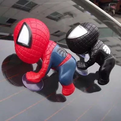 Phụ kiện trang trí xe ô tô hình Spiderman đáng yêu
