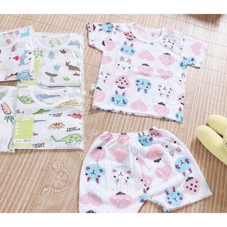 Mẫu mới - Sét 10 bộ quần áo đẹp- chất co giãn -10 bộ cộc tay mùa hè cho bé trai/ bé gái-Combo sét sơ sinh em bé