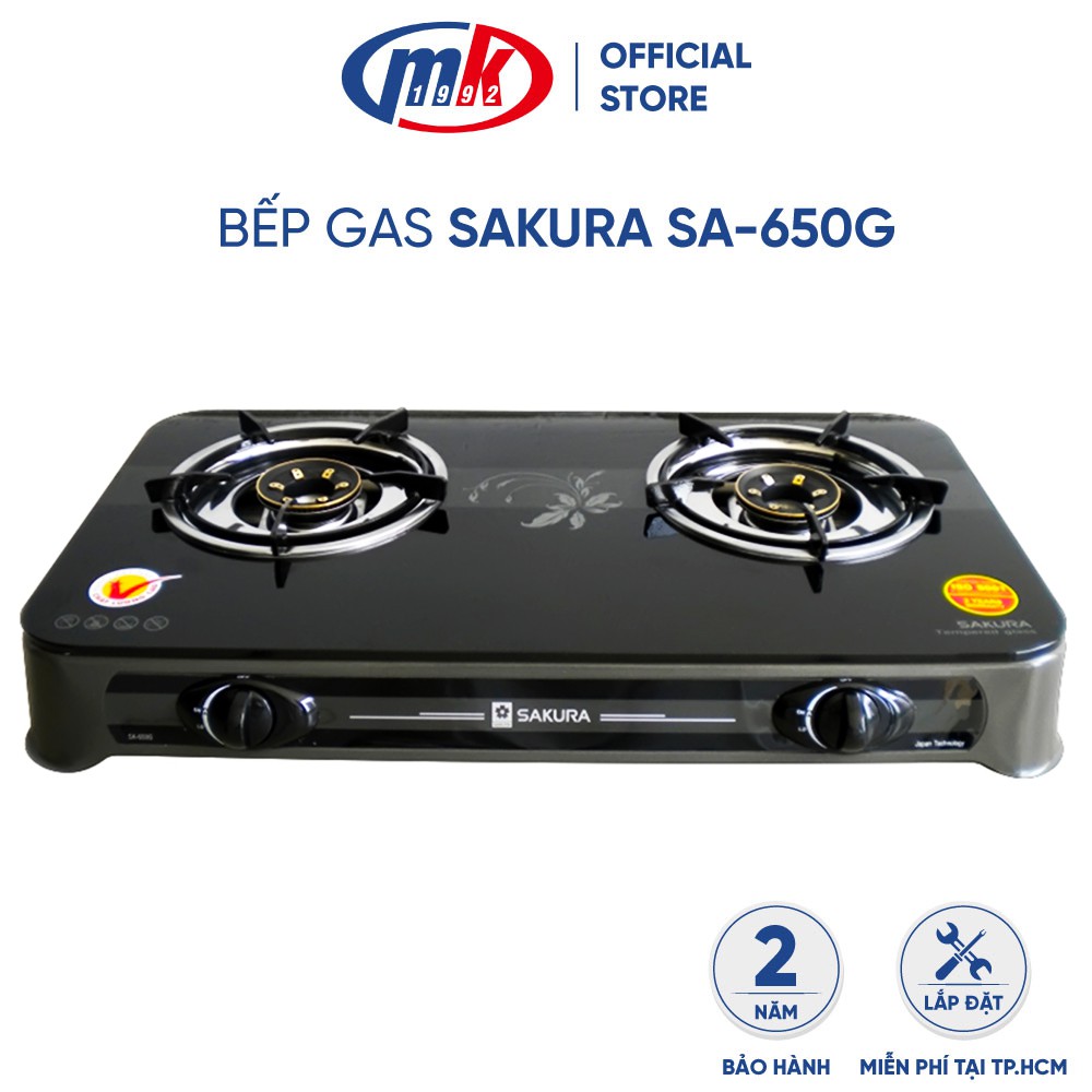 Bếp gas đôi Sakura SA-650G_chính hãng Mekong