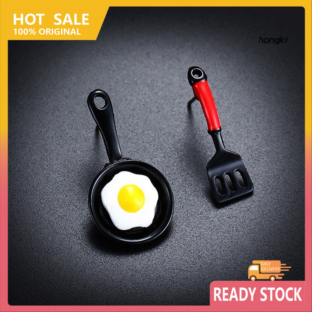 Khuyên tai hình chảo và xẻng chiên trứng độc đáo cho nữ