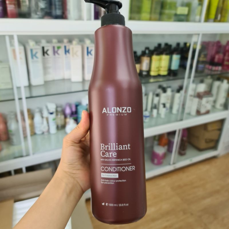 (MẪU MỚI NHẤT) DẦU GỘI XẢ ALONZO BRILLIANT CHĂM SÓC TÓC NHUỘM 1000ML*2