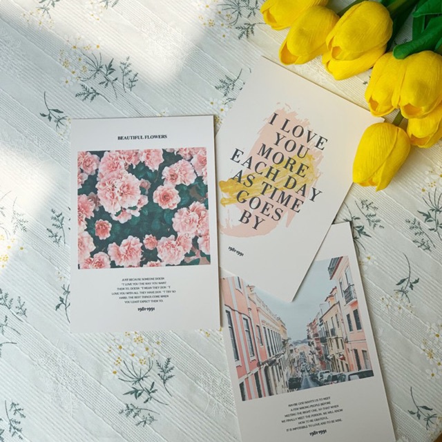 Set 3 Post card trang trí, decor- Phong cách vintage | BigBuy360 - bigbuy360.vn