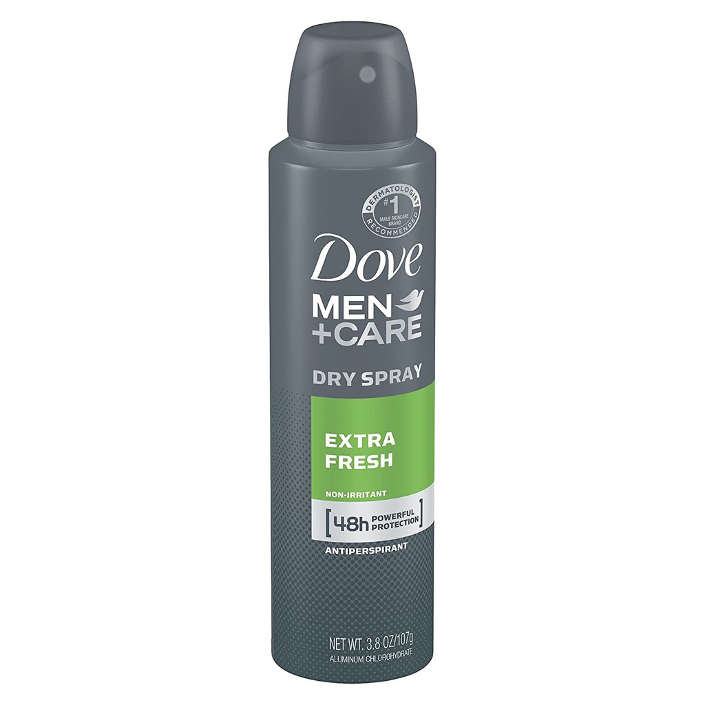 Xịt khử mùi nam Dove Men+Care Dry Spray Antiperspirant Deodorant Extra Fresh 150ml (Mỹ)