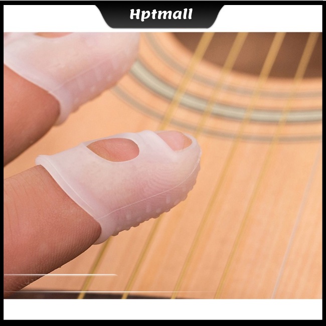Set 5 Vỏ Bọc Ngón Tay Chống Trượt Giúp Giảm Đau Chơi Đàn Ukulele/Guitar Điện