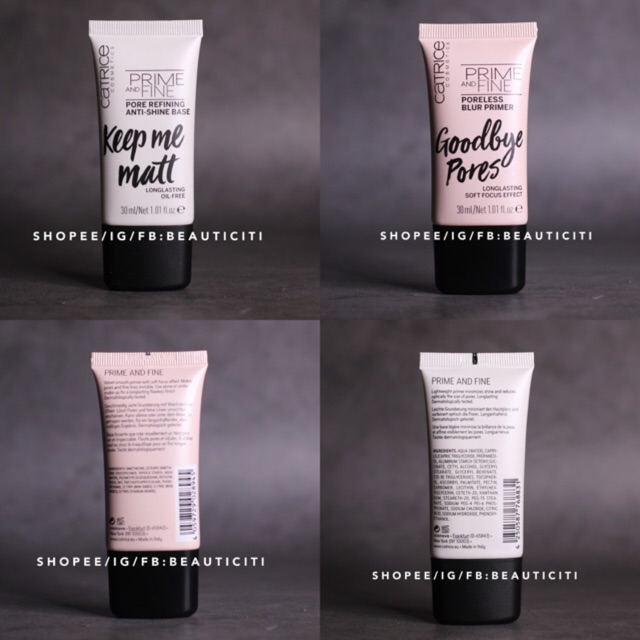 KEM LÓT CATRICE PRIME AND FINE KEEP ME MATT - GOODBYE PORES