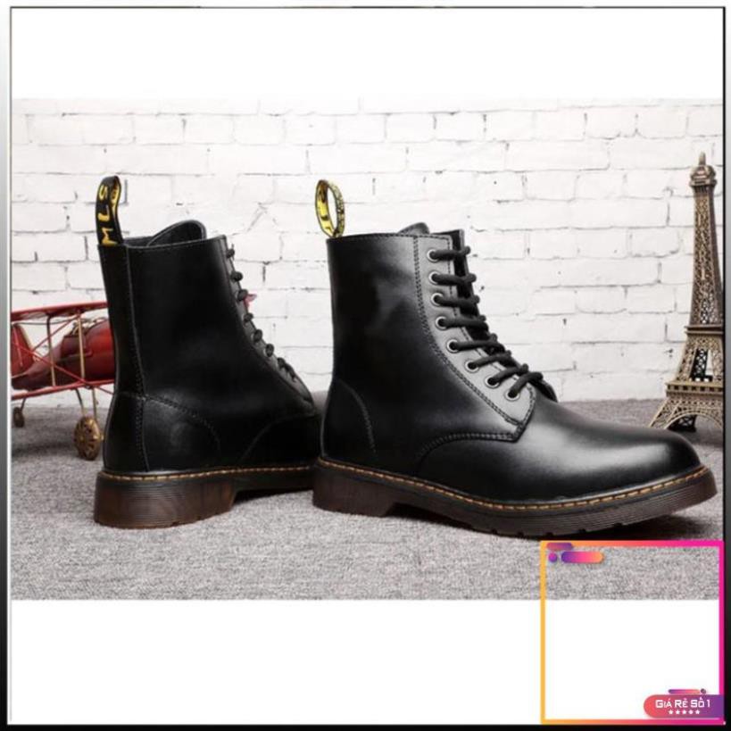 Giày Boots Martens nam SN11 cao cổ da bò đến độn thời trang  -V1