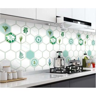 5 mét Decal dán bếp tráng nhôm cách nhiệt khổ 60cm keo sẵn