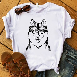 [ Cool ] Áo phông unisex Husky - Áo thun in hình chó Husky cool ngầu