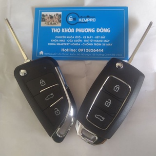 Chìa khoá remote gập Toyota Vios, Innova, Future, Hilux...