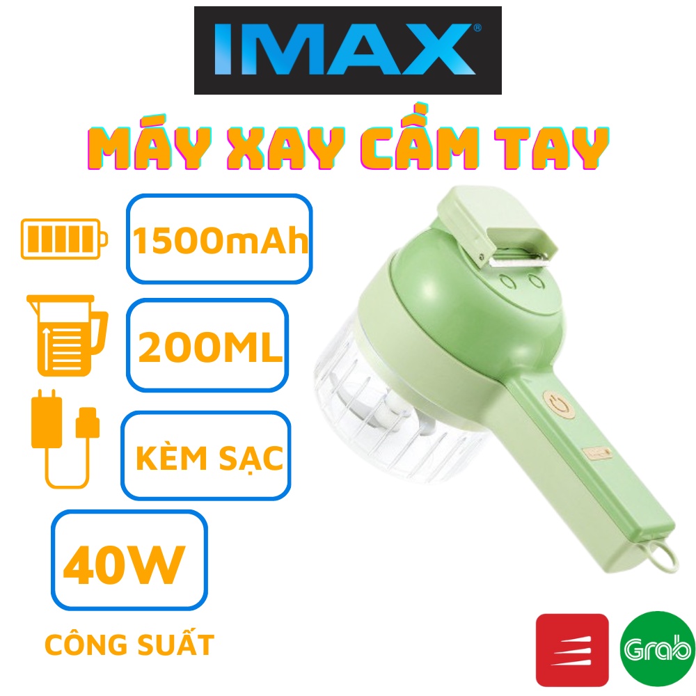 Máy Xay Rau Củ Qủa, Tỏi Ớt Cầm Tay, Máy Thái, Băm Tỏi Ớt Rau Củ Sử Dụng Pin Sạc Cổng USB Đa Năng Tiện Dụng Cho Nhà Bếp