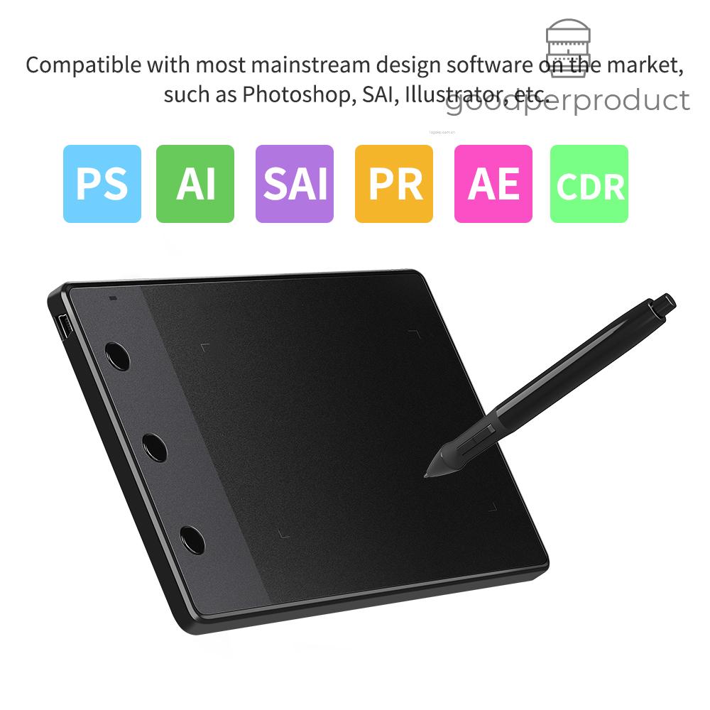 Bảng Mạch Huion H420 4x2.23 Inch Kèm 3 Chìa Khóa 2048 Cho Máy Tính Bảng Cảm Ứng Kèm Phụ Kiện