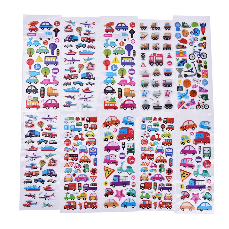 Bộ 2 Sticker Hoạt Hình Dán Trang Trí Sổ Tay