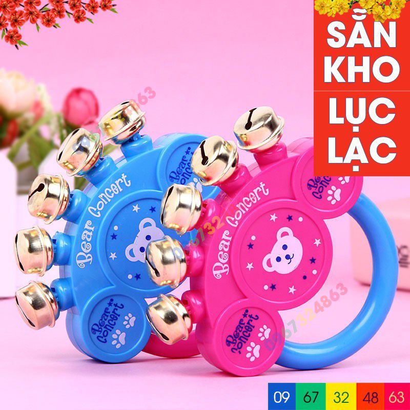 xúc xắc gấu 5 chuông cho bé