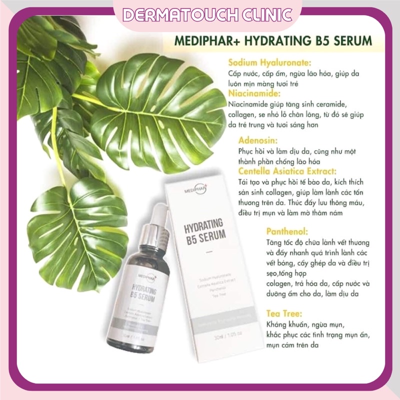 ✅[Chính Hãng] Serum cấp ẩm, phục hồi da Mediphar Hydrating B5 (30ml)