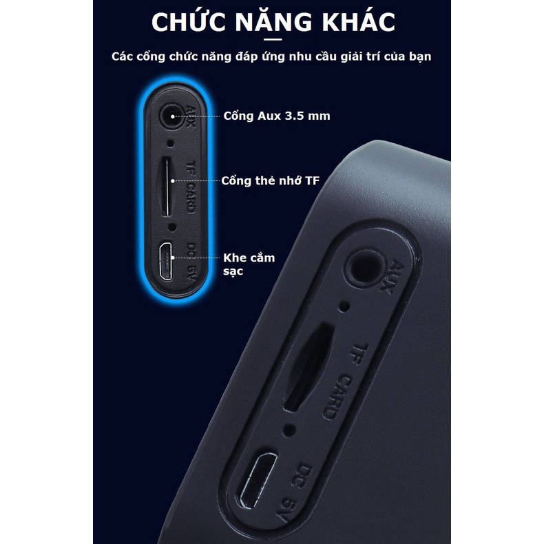 Loa bluetooth không dây kiêm đồng hồ báo thức G15 tích hợp đèn ngủ dùng để trang trí deco phòng