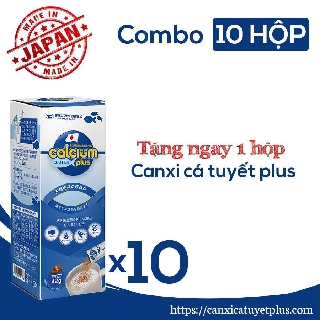 11hộp- CANXI CÁ TUYẾT PLUS - Canxi hữu cơ Nhật Bản - Tối ưu chiều cao