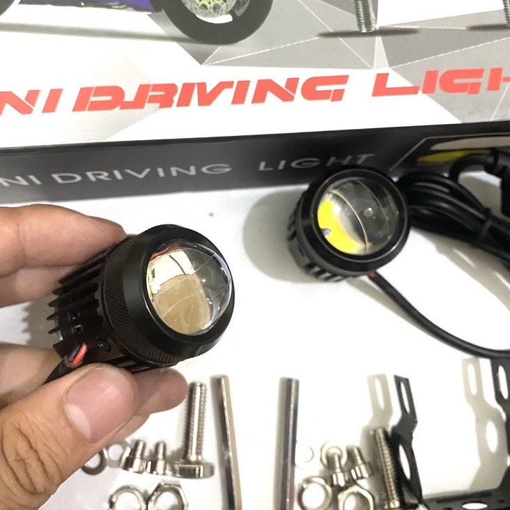 Đèn trợ sáng bi cầu mini 2 chế độ xe máy ô tô loại 1